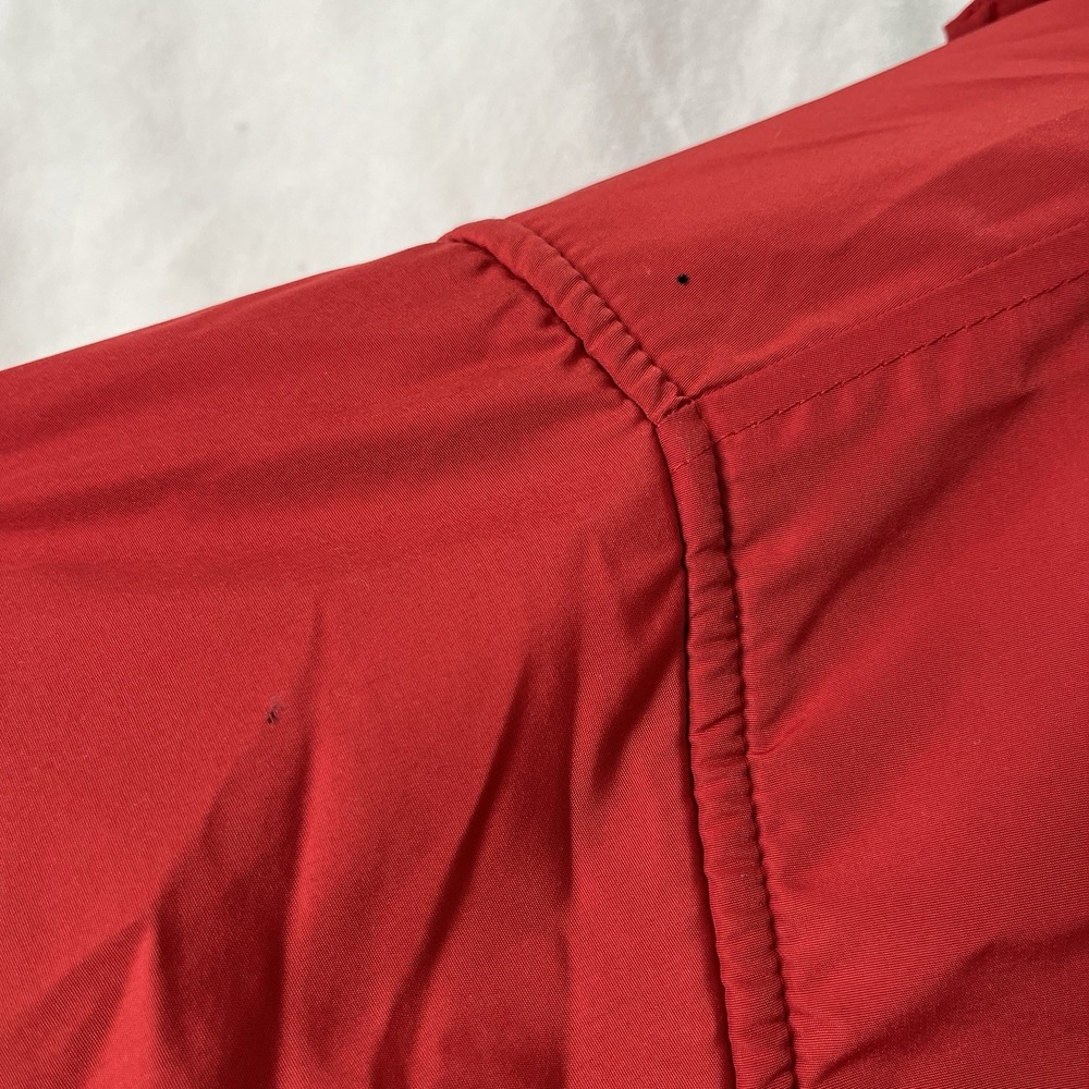 Polo Sport Ralph Lauren Jacket Men L Red Black Fleece Nylon Hooded Vintage 90s - Picture 13 of 16